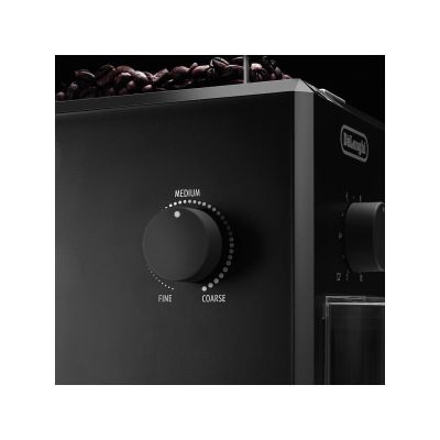 4. DeLonghi KG 79 Electric Coffee Grinder (110 W; burr grinder; black)