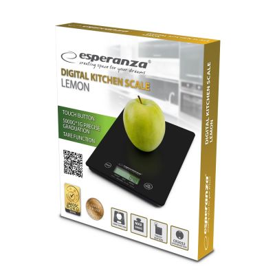 3. Esperanza Lemon EKS002K kitchen scale (black)