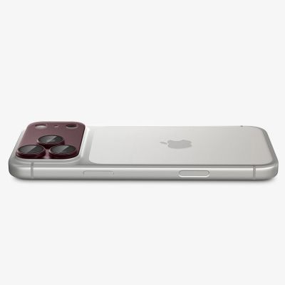 7. Spigen Optik Pro XL GLAS.TR EZ FIT Tempered Glass for iPhone 18 Pro Max - Dark Cherry