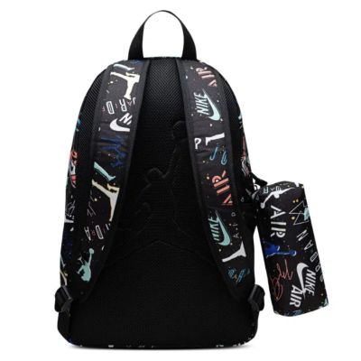 2. Air Jordan sports school backpack plus pencil case black - 9B0503-F69