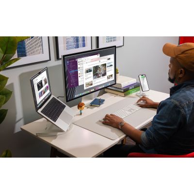 7. Twelve South DeskPad Vegan Leather Desk Pad (Dove Grey)