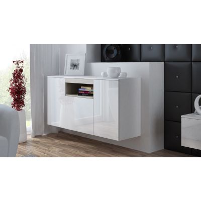 3. VIVA 150 Chest of Drawers white/glossy white+sonoma oak
