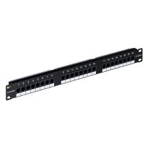 Q-LANTEC Patch panel UTP cat.6, 24 ports LSA connectors 1U