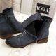 13. Women's ankle boots with decorations, insulated, blue, Jezzi