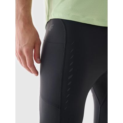 4. Men's quick-drying running leggings 4F 4FWAW24TFTIM270-22S