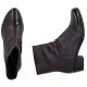 11. Women's leather ankle boots with heels, brown, insulated, Rieker Y0773-25