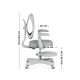 7. Junior 4.6 Gray Swivel Chair