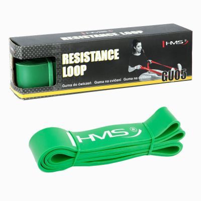 37. Exercise band HMS GREEN GU05 45x4.5x2080 mm