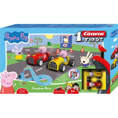 Carrera Racetrack First Peppa Pig Soapbox Races 2.9m
