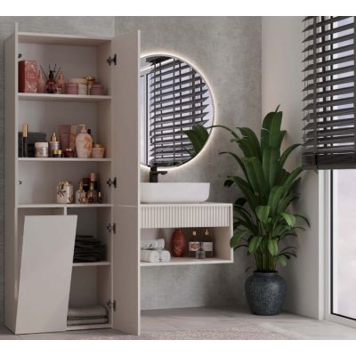 11. NEL BATHROOM COLUMN KASZMIR 1 BASKET LONG DOOR SET