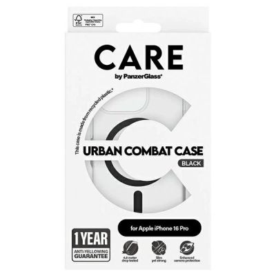 4. CARE by PanzerGlass Flagship Case iPhone 16 Pro 6.3"" black/black MagSafe 1346