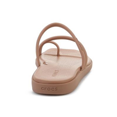 5. CROCS MIAMI TOE LOOP SANDAL IN MILK CHOCOLATE 209862-2JJ