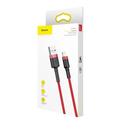 9. Baseus Cafule USB-A / Lightning 2.4A QC 3.0 cable 0.5 m - red