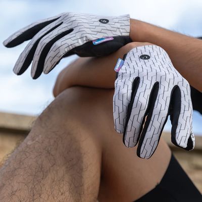 6. Rockbros sports gloves full spring-summer size XL - white and black