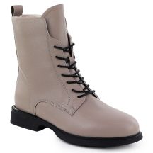 Women's leather ankle boots, beige, Filippo DBT7222