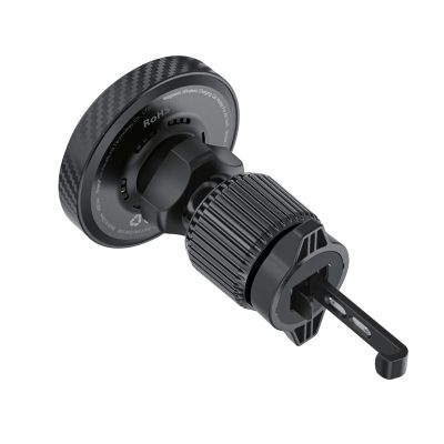 2. Acefast D33 Car Holder with Qi2 15W Magnetic Charger for Air Vent - Black