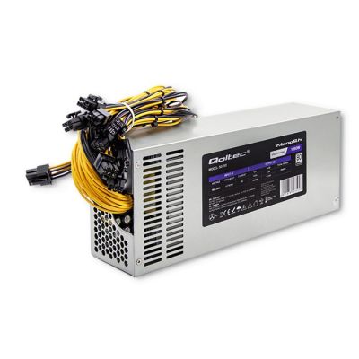 10. QOLTEC PCI-E 1850W POWER SUPPLY | 80 PLUS PLATINUM | GAMING MINER