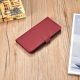 11. iCarer Haitang Leather Wallet Case Leather Case for Samsung Galaxy S22 + (S22 Plus) Wallet Housing Cover Red (AKSM05RD)