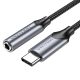 Vention USB-C to 3.5mm Headphone Jack Audio Adapter with Aluminum Alloy DAC 0.1m