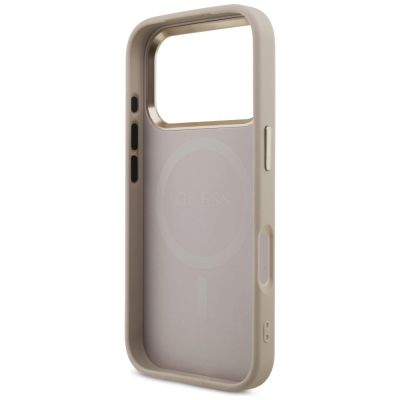 7. Guess 4G Triangle Logo MagSafe Case for iPhone 18 Pro / 17 Pro - Rose Gold