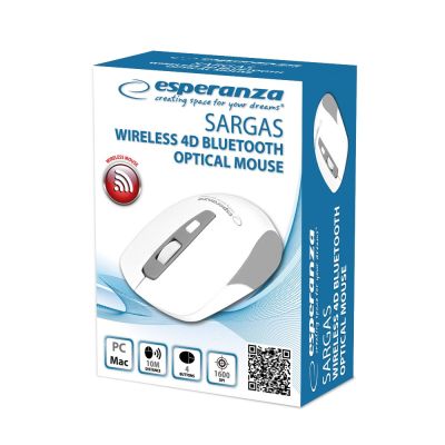 2. ESPERANZA BLUETOOTH MOUSE 4D SARGAS WHITE EM130W