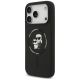 2. Karl Lagerfeld Silicone Karl&Choupette Ring MagSafe Case for iPhone 17 Pro Max - Black