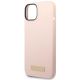 6. Guess GUHMP14MSBPLP iPhone 14 Plus 6.7 "pink / pink hard case Silicone Logo Plate MagSafe