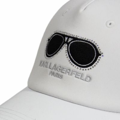 6. Karl Lagerfeld Paris Cap with Strapback Glasses White - L5WH7946-wht