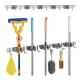 8. MACLEAN WALL ORGANIZER FOR GARDEN TOOLS AND MOPS, STEEL, WITH HOOKS, MAX LOAD 20KG, WIDTH 60CM MC-185