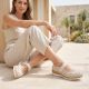 7. Rieker N4299-60 comfortable women's shoes with openwork velcro in beige