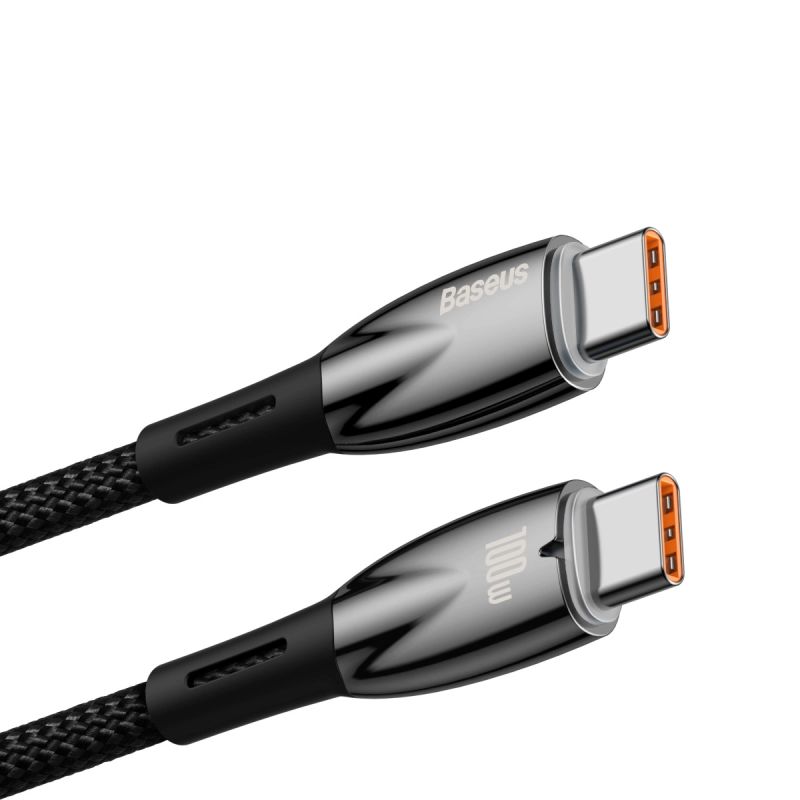 2. Baseus CADH000701 USB-C - USB-C PD cable 100W 5A 480Mb/s 1m - black