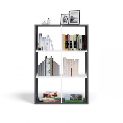 7. MALAX SHELVING 2X3 ANTHRACITE/WHITE