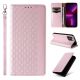 3. Magnet Strap Case Case for iPhone 14 Pro Flip Wallet Mini Lanyard Stand Pink