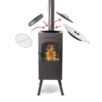 37. BonFeu BonCarré Garden Fireplace Black 3503