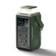 6. Powerbank Joyroom JR-PBF10 75000mAh 100W 3x USB-C 3x USB-A with foldable flashlight and handle - green
