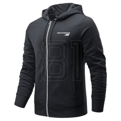 7. New Balance Classic Core Fleece FZ BK M MJ03907BK sweatshirt