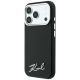 2. Karl Lagerfeld Saffiano Small Script Metal Logo MagSafe Case for iPhone 17 Pro Max / 18 Pro Max - Black