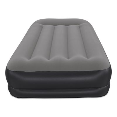 6. Bestway 671BT Air Mattress Single Mattress Black, Gray Unisex