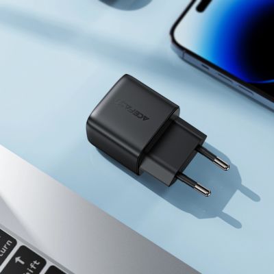 7. Acefast A116 GaN PD 35W USB-A USB-C Wall Charger with Display - Black