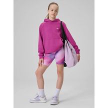 Girls' sports cycling leggings 4F 4FJRSS26TFSTF139-90A