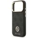 6. Guess 4G Strass Logo & Big Strap Metal Buttons MagSafe Case for iPhone 17 Pro - Black