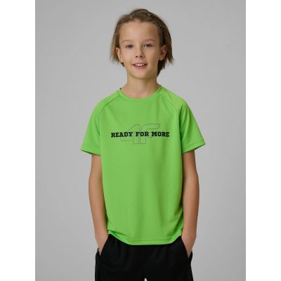 Boy's quick-drying sports T-shirt 4F 4FJRSS26TFTSM2391-45S
