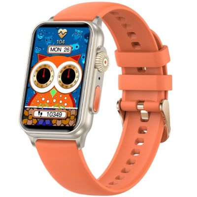 Women's Smartwatch RUBICON RNCF06 Titanium/Orange SMARUB221