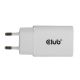9. CLUB3D CAC-3020 Mobile Charger Smartphone, Universal White AC Fast Charging Internal