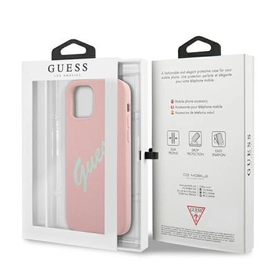 8. Guess GUHCP12LLSVSPG iPhone 12 Pro Max 6.7" rose green/green pink hardcase Silicone Vintage