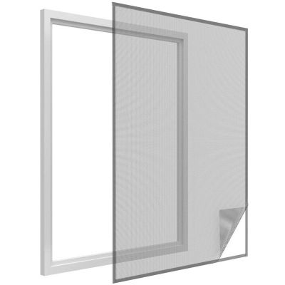 5. MOSQUITO NET WINDOW 150X180 BLACK POLYESTER + VELCRO TAPE