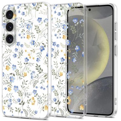 Tech-Protect FlexAir Case for Samsung Galaxy S25 - Daisies with Leaves