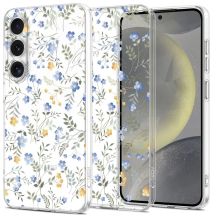 Tech-Protect FlexAir Case for Samsung Galaxy S25 - Daisies with Leaves