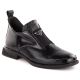 12. Women’s black crocodile-effect patent leather ankle boots with decorative detail, Filippo DBT6425