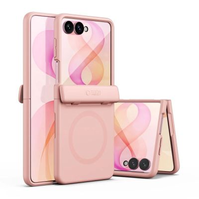 2. Tech-Protect Kevlar Aura MagSafe Case for Samsung Galaxy Z Flip 8 - Pink